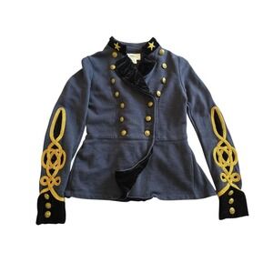 Denim&Supply Ralph Lauren Military‎ Officer Marching Band Blue Jacket sz XSTP